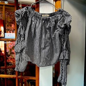 Milk Maid Gingham crop top